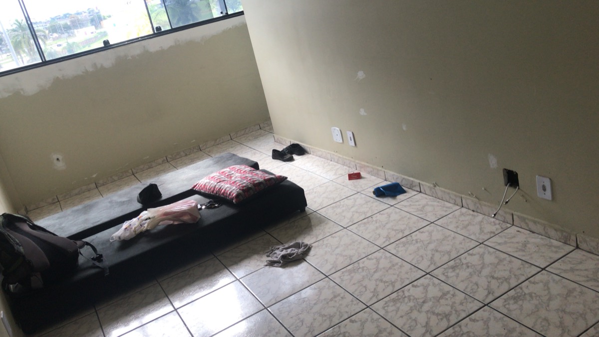 the first apartment, empty