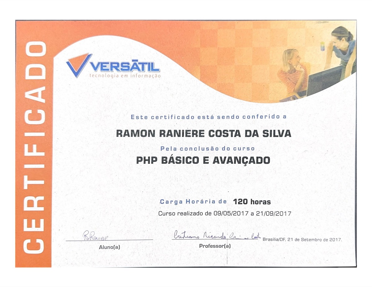 web development certificate